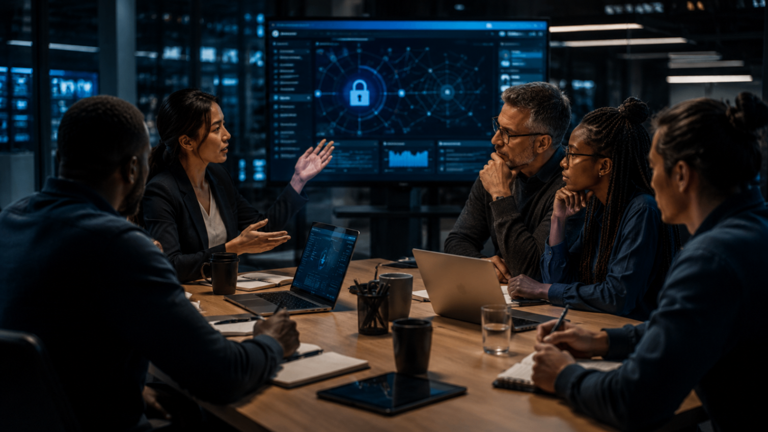 Professional meeting visual for Dr Cyber